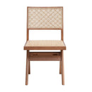 Velentina Side Chair 2Pc, Rattan & Natural Finish Acme