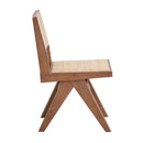 Velentina Side Chair 2Pc, Rattan & Natural Finish Acme