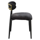Jaramillo Side Chair 2Pc, Black Fabric & Black Finish Acme