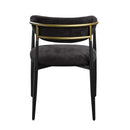 Jaramillo Side Chair 2Pc, Black Chenille & Black Finish Acme