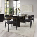 Jaramillo Side Chair 2Pc, Black Chenille & Black Finish Acme