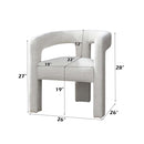 Lomas Side Chair 2Pc, Beige Boucle Acme