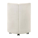 Blayde Side Chair w/Swivel 2Pc, White Chenille Fabric Acme