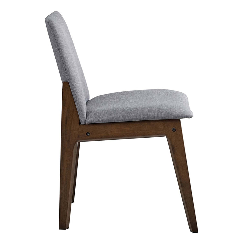Kaela Side Chair 2Pc, Walnut Finish Acme