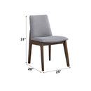 Kaela Side Chair 2Pc, Walnut Finish Acme