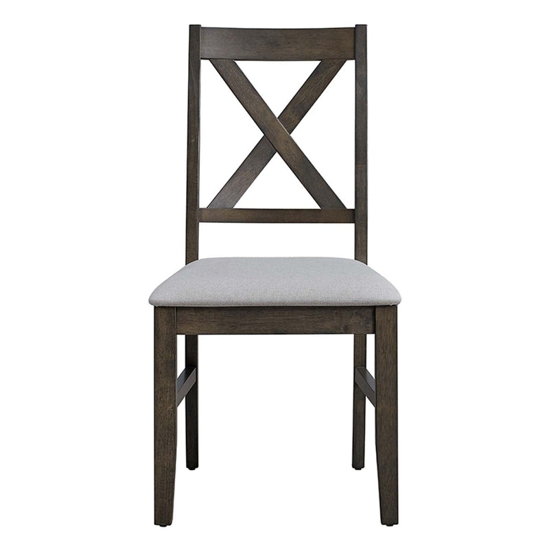 Marit Side Chair 2Pc, Gray Finish Acme