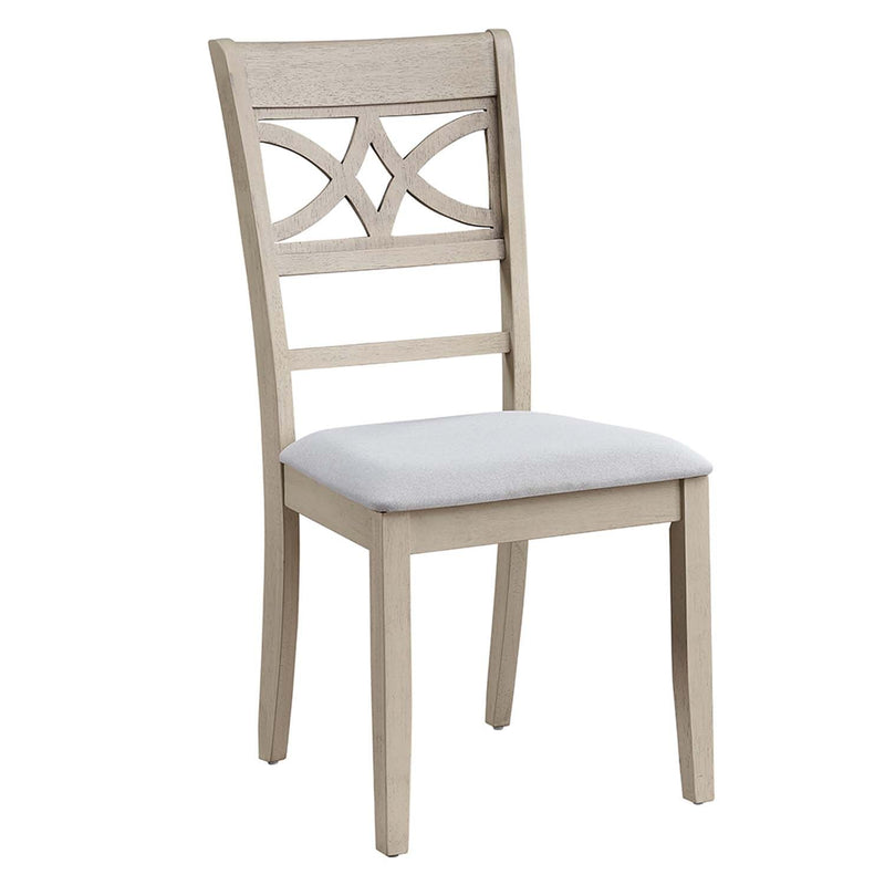 Ferris Side Chair 2Pc, Antique Gray Finish Acme