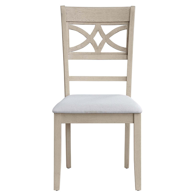 Ferris Side Chair 2Pc, Antique Gray Finish Acme