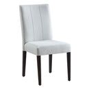 Carena Side Chair 2Pc, White & Brown Finish Acme
