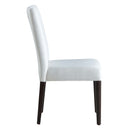 Carena Side Chair 2Pc, White & Brown Finish Acme