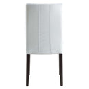 Carena Side Chair 2Pc, White & Brown Finish Acme