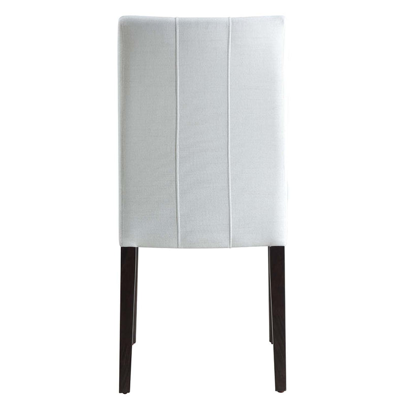 Carena Side Chair 2Pc, White & Brown Finish Acme