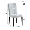 Carena Side Chair 2Pc, White & Brown Finish Acme