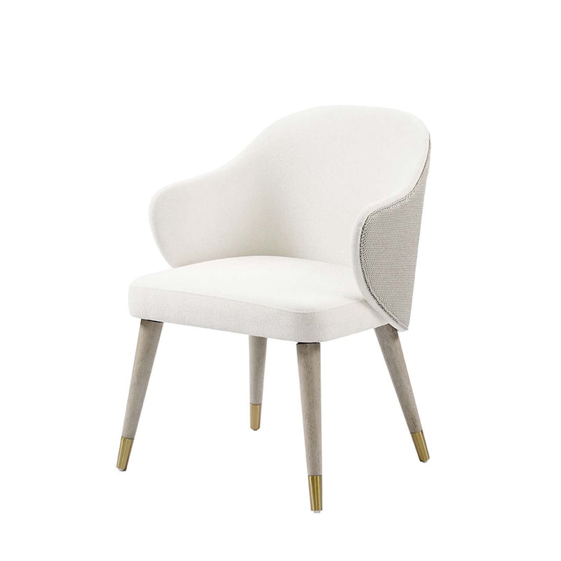 Charity Side Chair 2Pc, Gray Oak Finish Acme