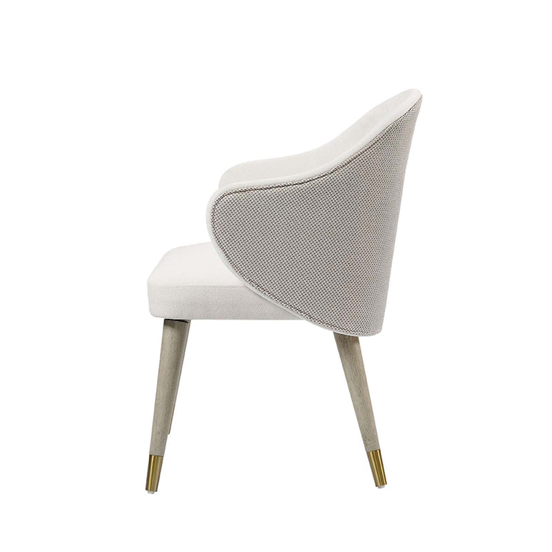 Charity Side Chair 2Pc, Gray Oak Finish Acme