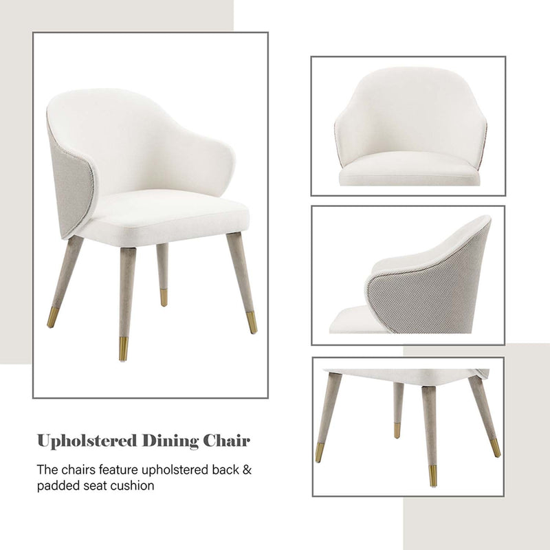 Charity Side Chair 2Pc, Gray Oak Finish Acme