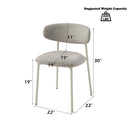 Ingram Side Chair 2Pc, Light Gray Finish Acme