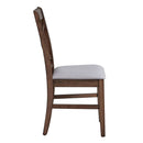 Ferris Side Chair 2Pc, Brown Finish Acme
