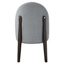 Clayten Side Chair 2Pc, Gray Fabric & & Espreeso Finish Acme