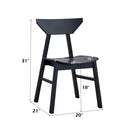 Briar Side Chair (Set-4), Black Finish Acme