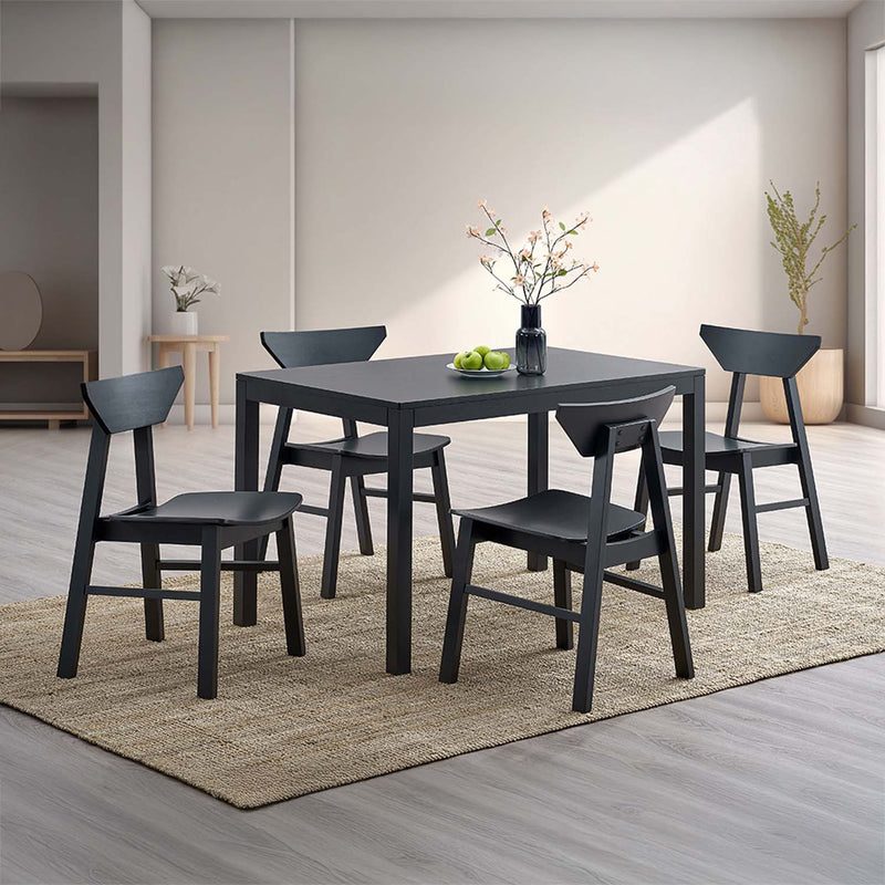 Briar Side Chair (Set-4), Black Finish Acme
