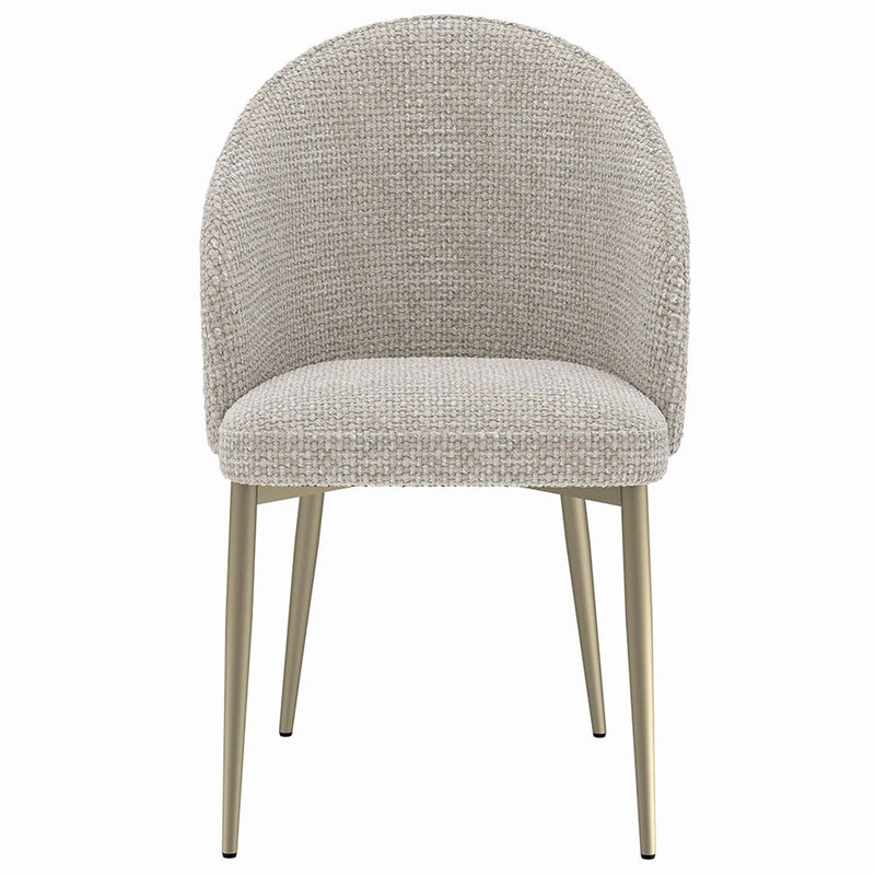 Cora Side Chair 2Pc, Champange Fabric Acme