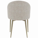 Cora Side Chair 2Pc, Champange Fabric Acme