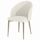 Cora Side Chair 2Pc, White Fabric Acme