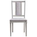 Marta Side Chair 2Pc, Beige Linen & Natural Finish Acme