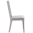 Marta Side Chair 2Pc, Beige Linen & Natural Finish Acme