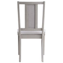 Marta Side Chair 2Pc, Beige Linen & Natural Finish Acme