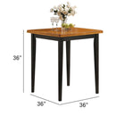Gaucho 5Pcs Counter Height Set, Oak & Black Finish Acme