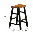 Gaucho 5Pcs Counter Height Set, Oak & Black Finish Acme