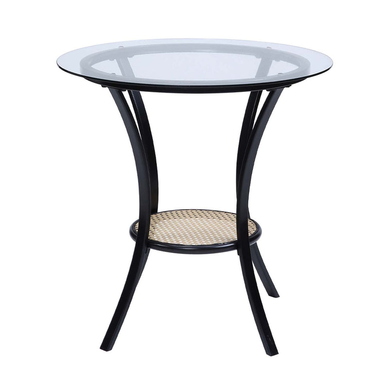 Colson 3 Pcs Table & Chairs Set, Black Finish Acme