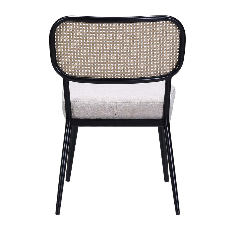 Colson 3 Pcs Table & Chairs Set, Black Finish Acme