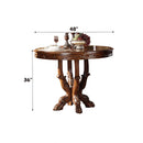 Dresden Counter Height Table, Cherry Oak Finish Acme