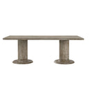 Gabrian Dining Table, Reclaimed Gray Finish Acme
