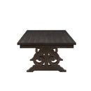 Maisha Dining Table, Rustic Walnut Finish Acme