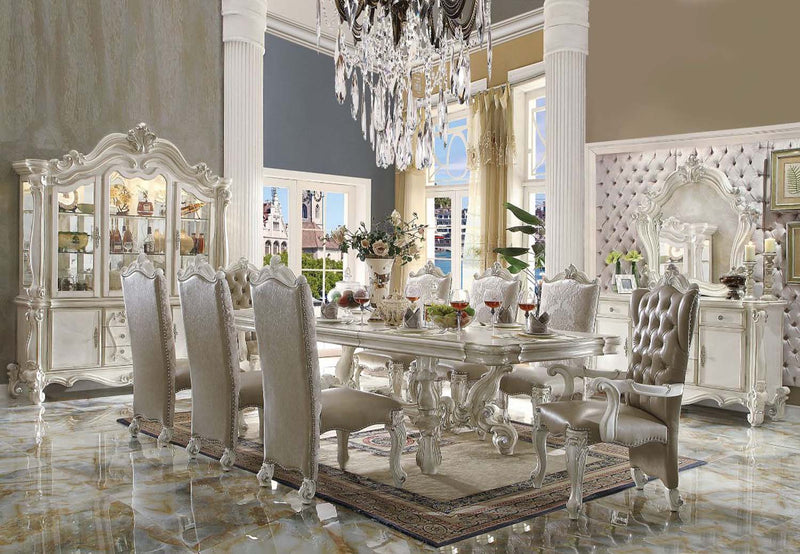 Versailles Dining Table, Bone White Finish Acme