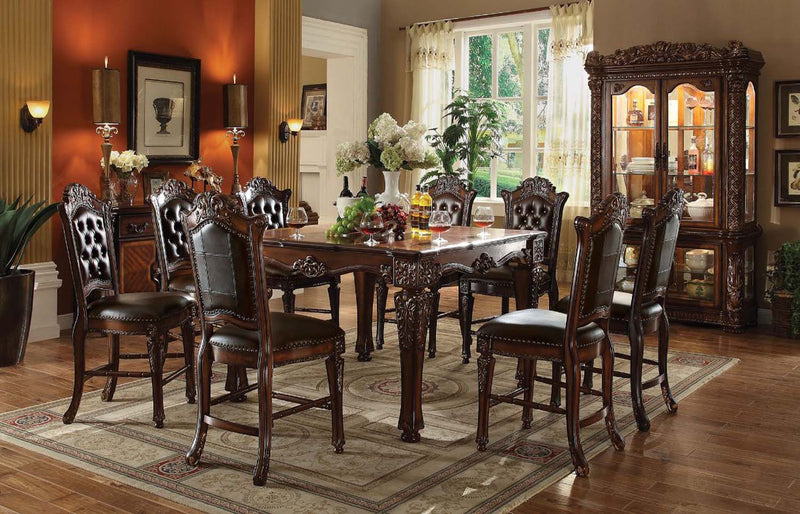 Vendome Counter Height Table, Cherry Finish Acme
