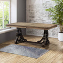 Nathaniel Dining Table, Maple Finish Acme