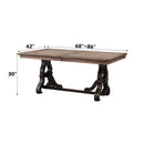 Nathaniel Dining Table, Maple Finish Acme