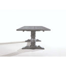 Leventis Dining Table, Weathered Gray Finish Acme