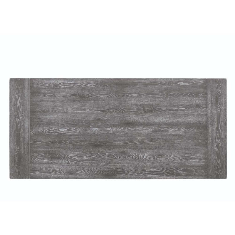 Leventis Dining Table, Weathered Gray Finish Acme