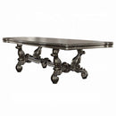 Versailles Dining Table, Antique Platinum Finish Acme