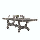 Versailles Dining Table, Antique Platinum Finish Acme