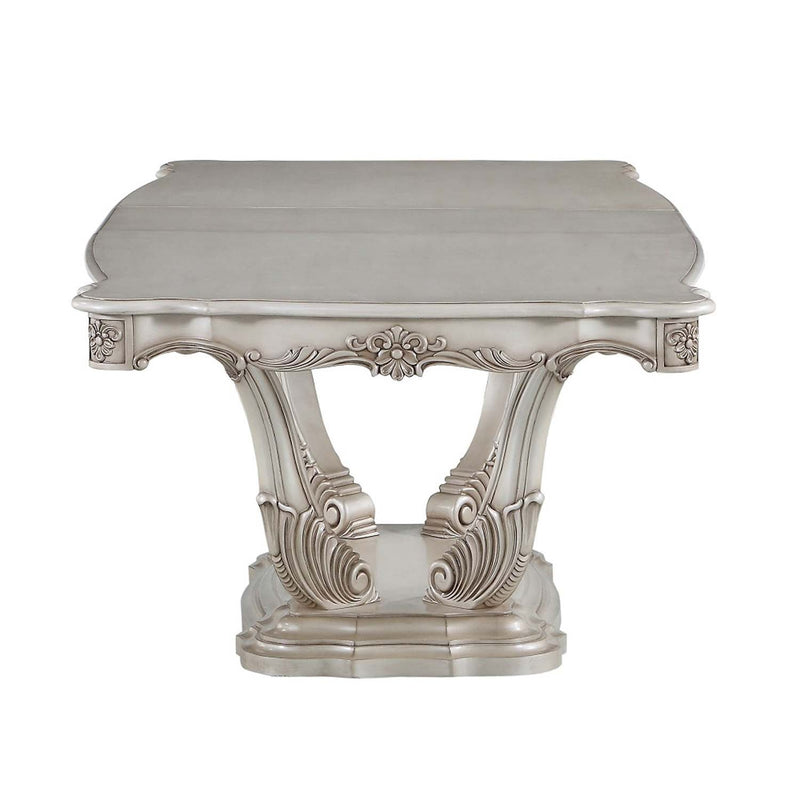 Gorsedd Dining Table, Golden Ivory Finish Acme