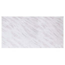 Zander Dining Table, White Printed Faux Marble Top & Mirrored Silver Finish Acme