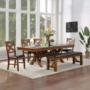 Apollo Dining Table, Walnut Finish Acme