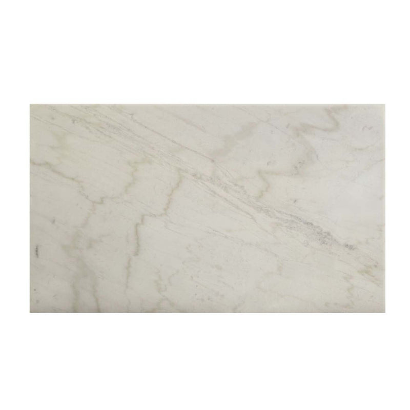 Merel Dining Table, White Marble Top & Gray Oak Finish Acme